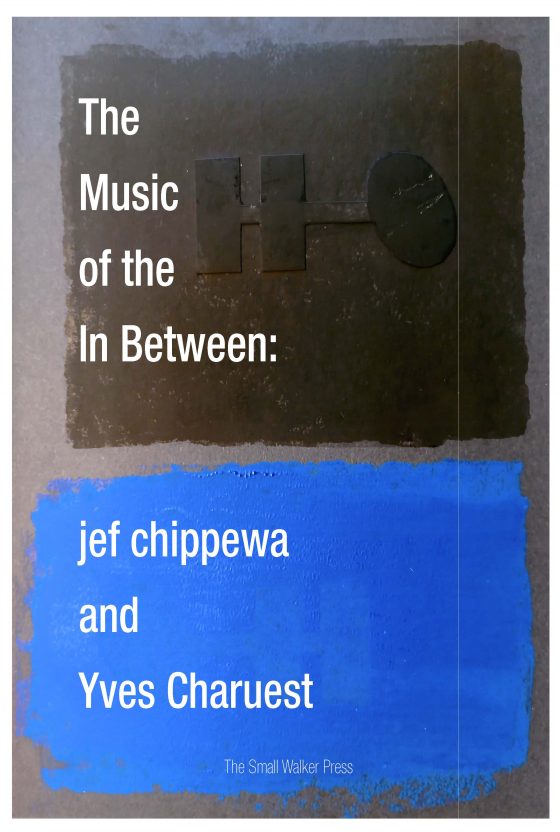 SWP Cover image 2026 Cover image of The Music of the In Between (white text on black and blue background).
