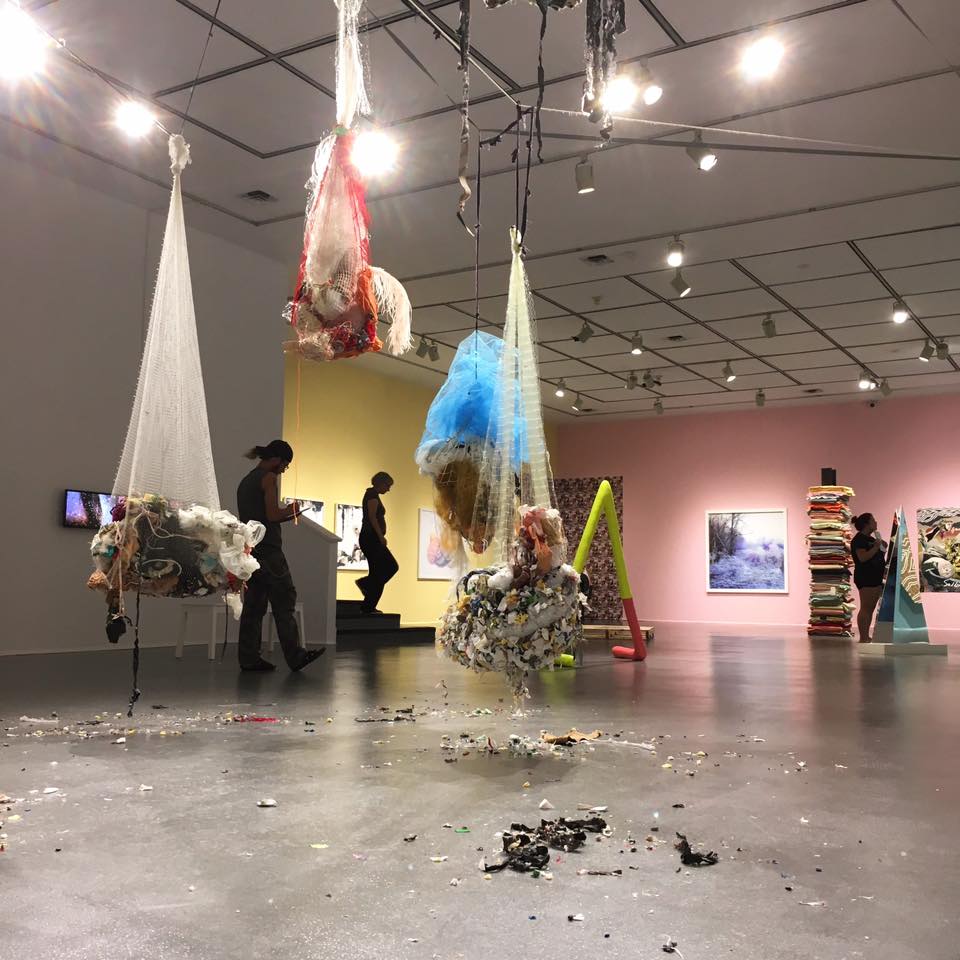Pictured: Material Girls exhibit. Exhibition: Colour Constructs/constructions en couleurs
