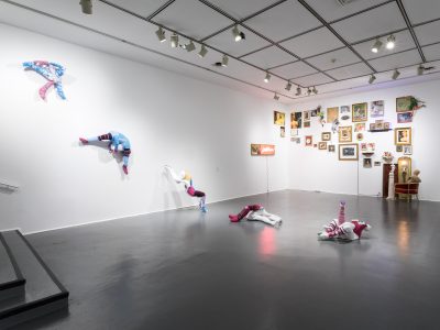interior view of a an art installation