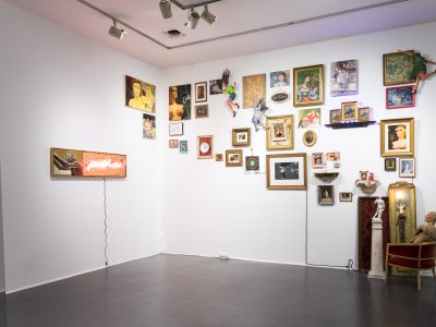 interior view of a an art installation