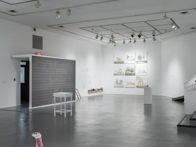 interior view of a an art installation