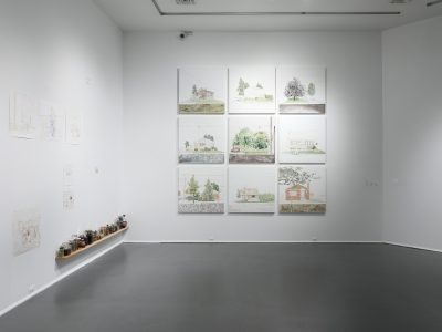 interior view of a an art installation