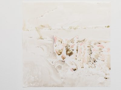 washed watercolour painting abstract