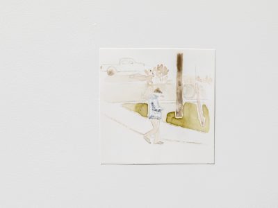 washed watercolour painting abstract