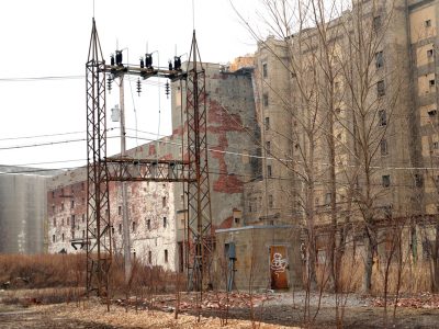 Factory and electrical pylon