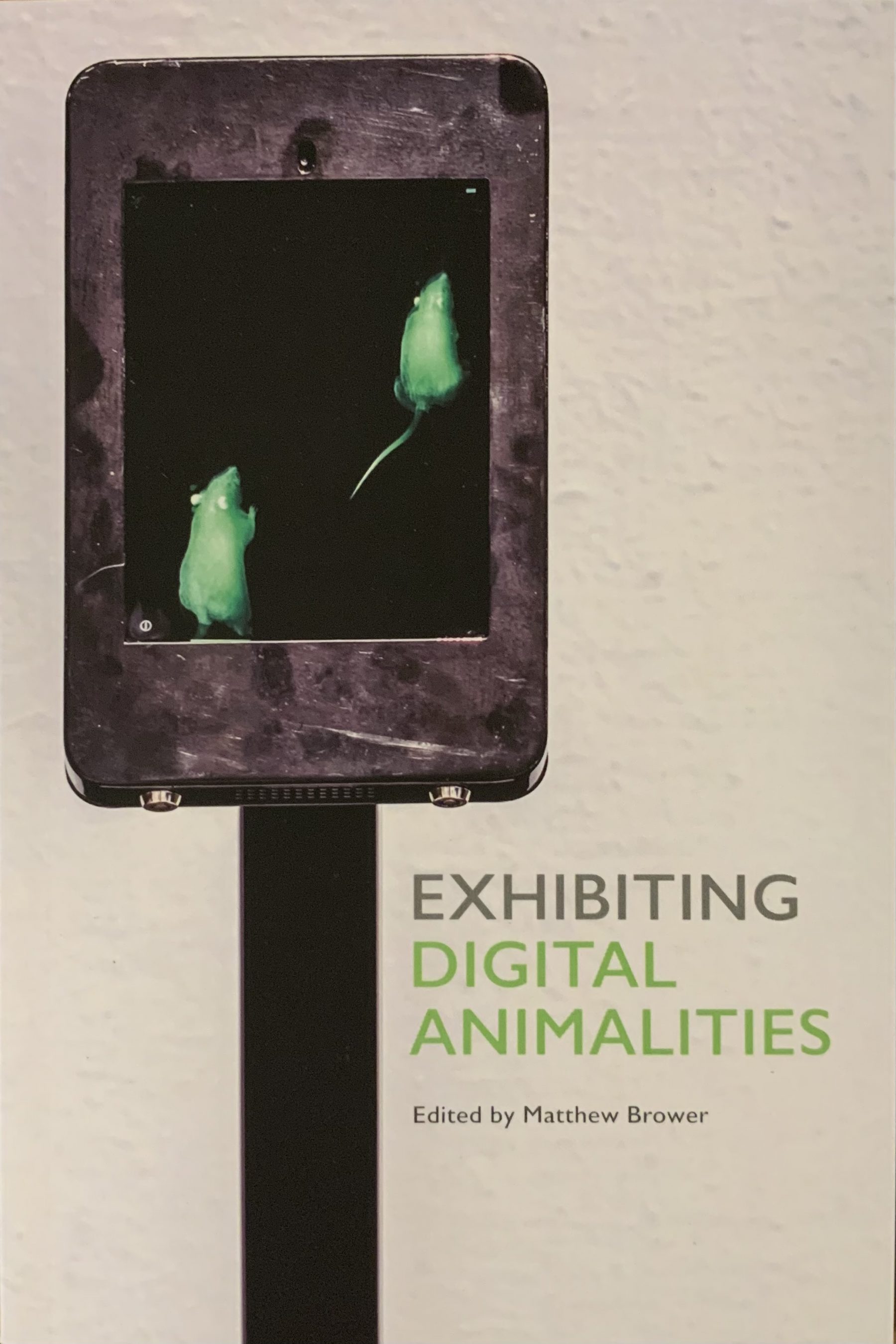 Visual Arts Prof Donna Szoke's artwork featured on cover of book Exhibiting digital animals