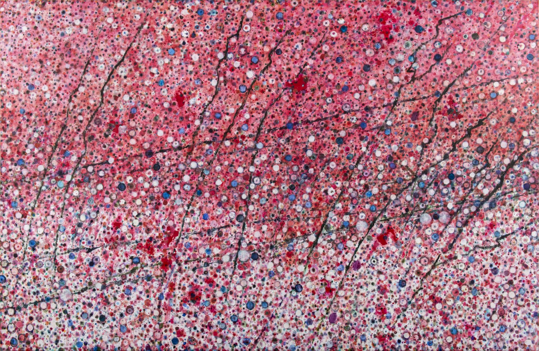 Landon Mackenzie pink abstract painting