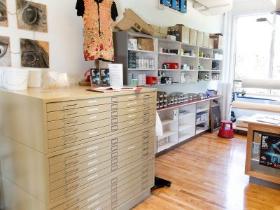 interior view of an art store