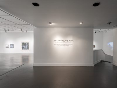 Just Resting My Eyes wall signage