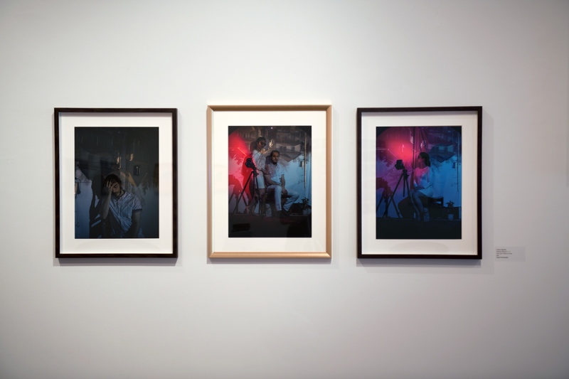hristy Mitchell, Camera Obscura 1-3 Your Life is Back to Front, 2021. Digital Photography hanging on wall