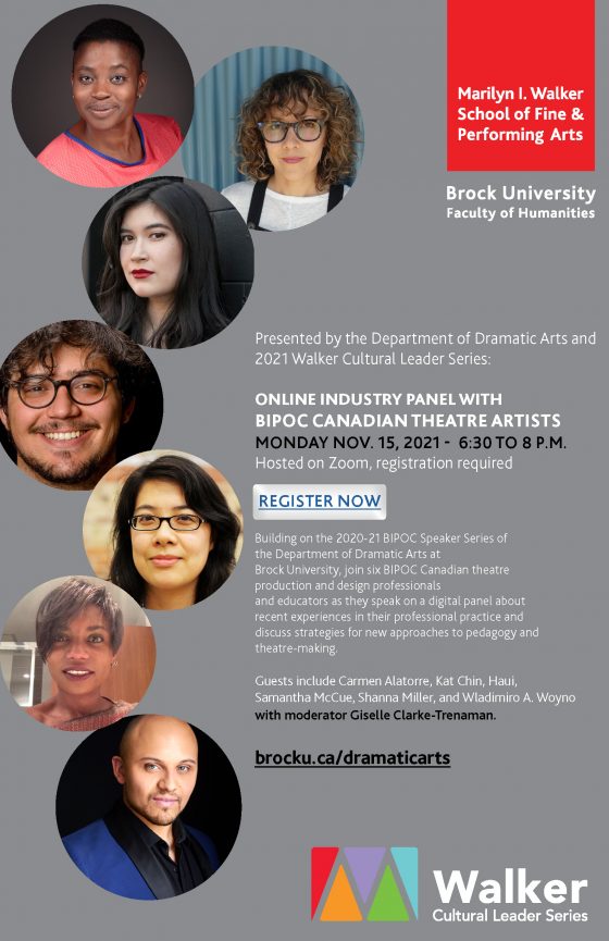 Walker cultural leaders series BIPOC poster