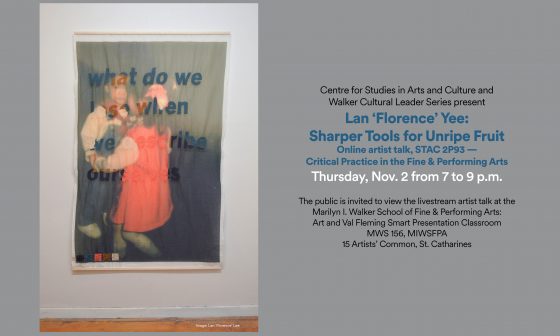 Walker Cultural Leaders Series Lan Florence Lee poster