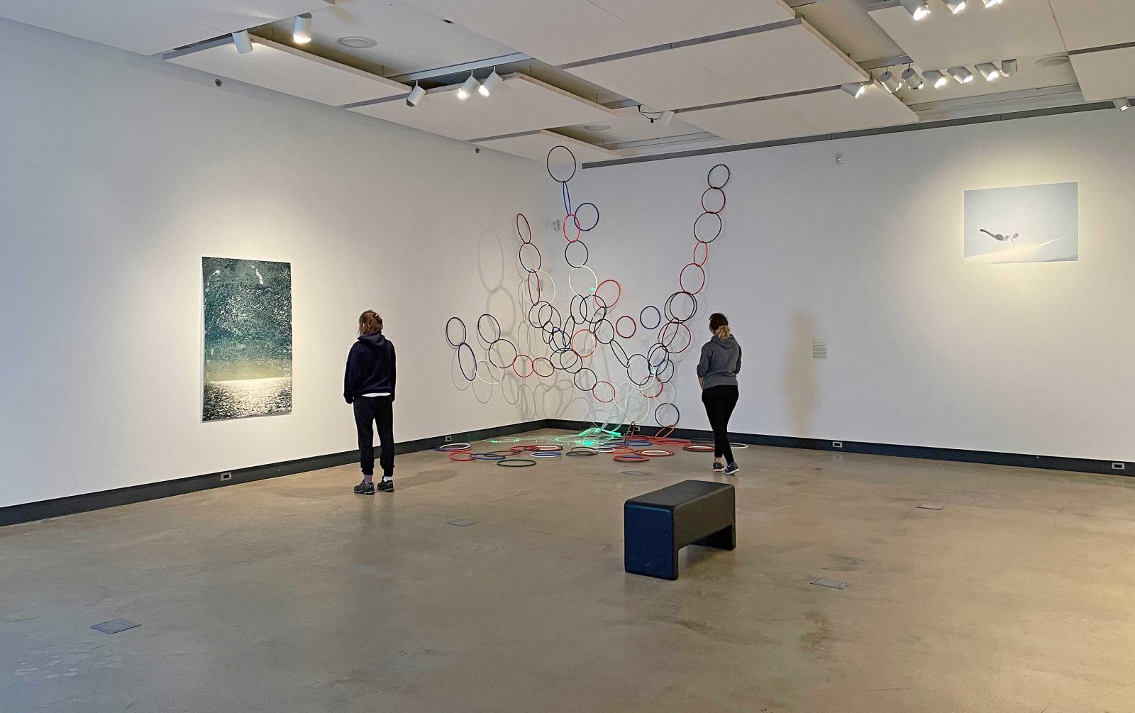 Visual Arts students view works of art
