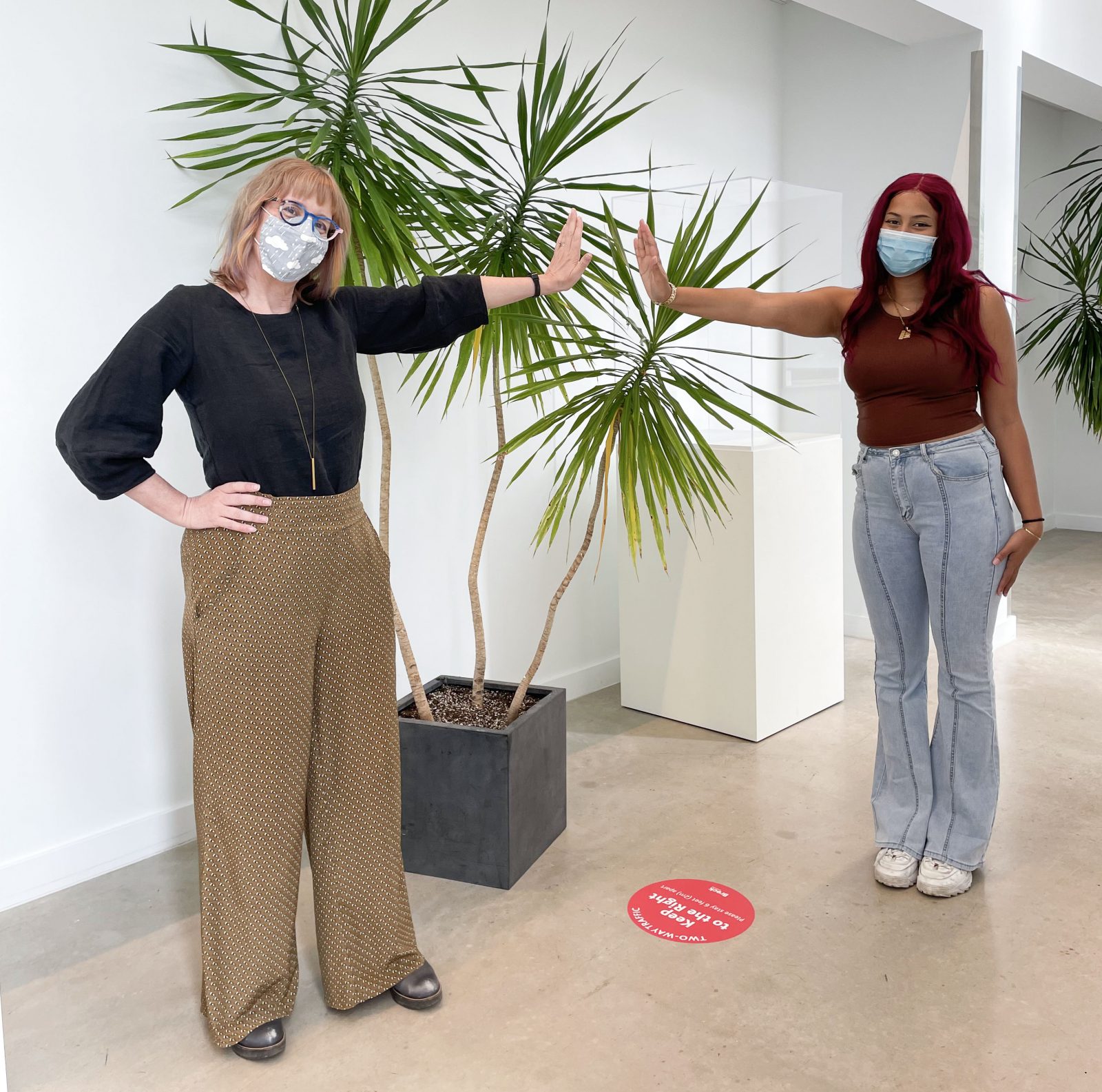 Linda Steer and Madeline Collins