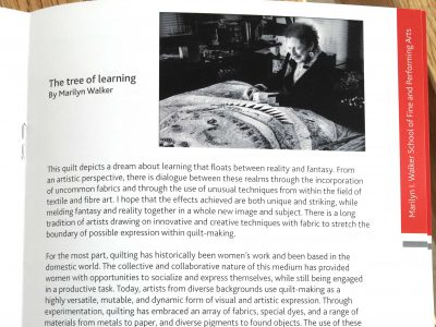 The tree of learning by Marilyn Walker open page of book