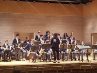 musicians rehearsing on stage