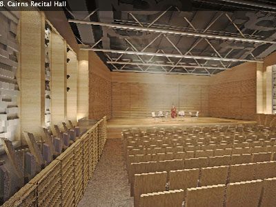 PAC: interior view, Cairns Recital Hal