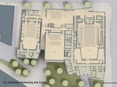 architects plan of PAC: Recital Hall, Theatre/Dance Venue