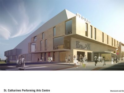 PAC: north facade on St. Paul street