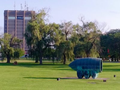 She Wolf sculpture outside of Brock University