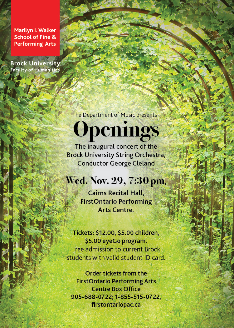 Openings Concert poster