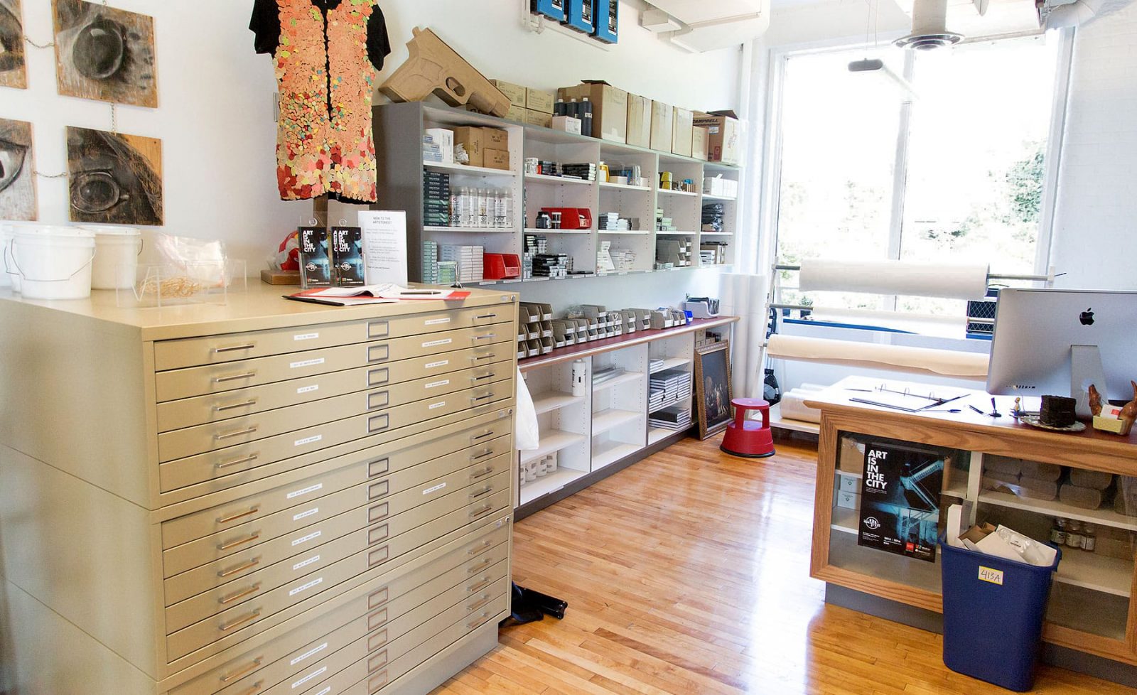 Art kits inside of the visual arts store