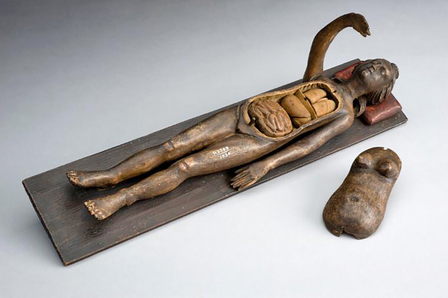 wooden female anatomical figure (Europe, 1601-1700)