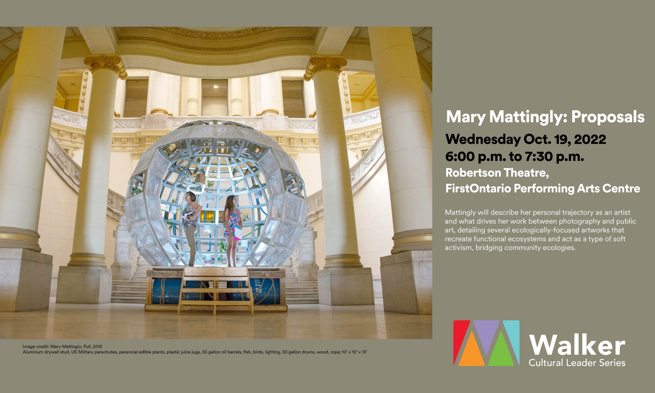 Walker cultural leaders series Mary Mattingly poster