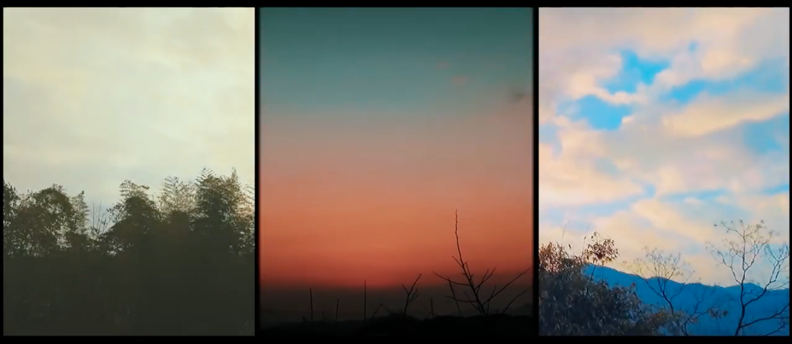 he opening image of Wind Sky, directed by Xudanlei Liu