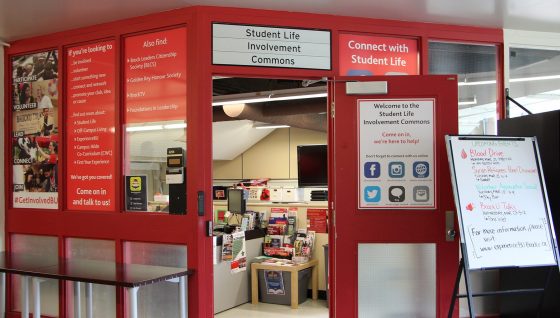 Student Life Involvement Commons front door