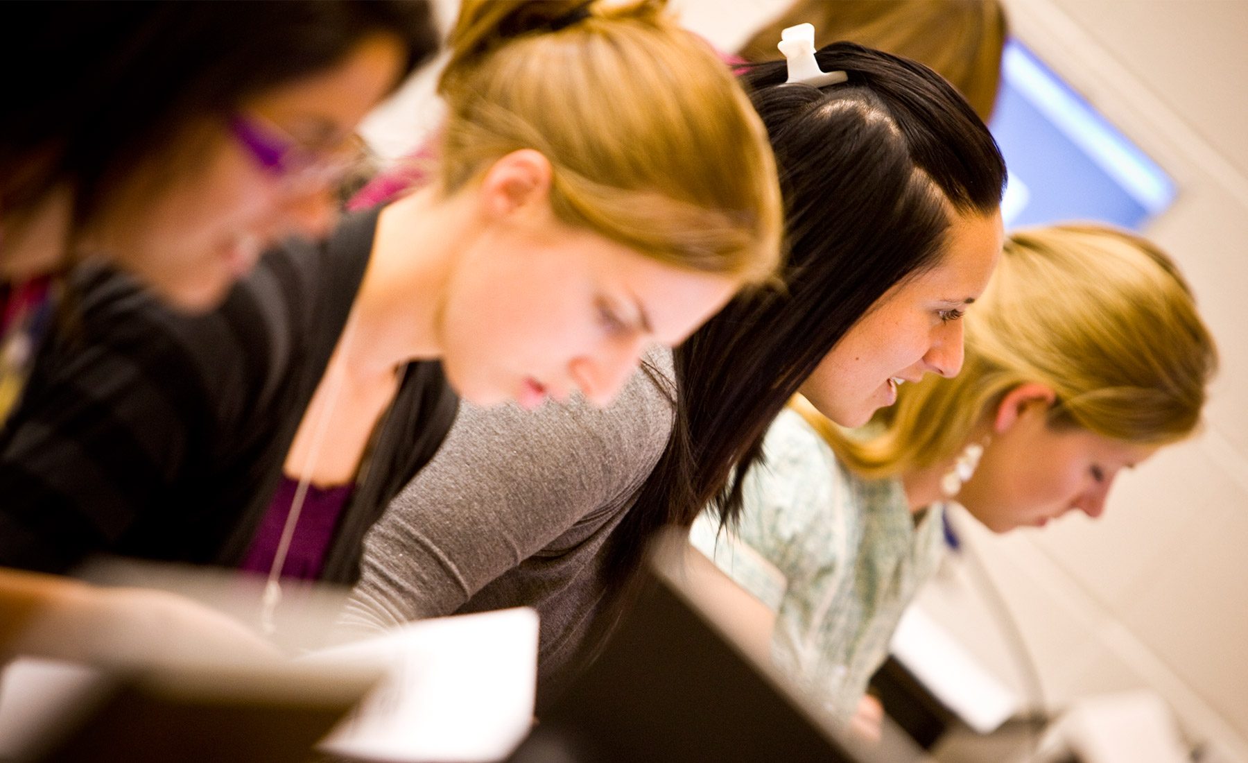 students in class