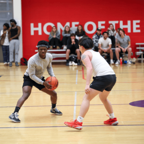 2 basketball players