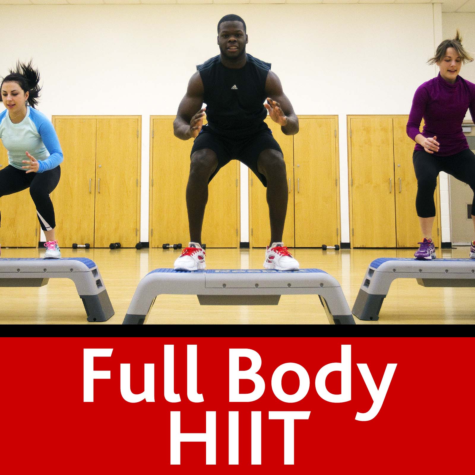 3 students during HIIT training advert