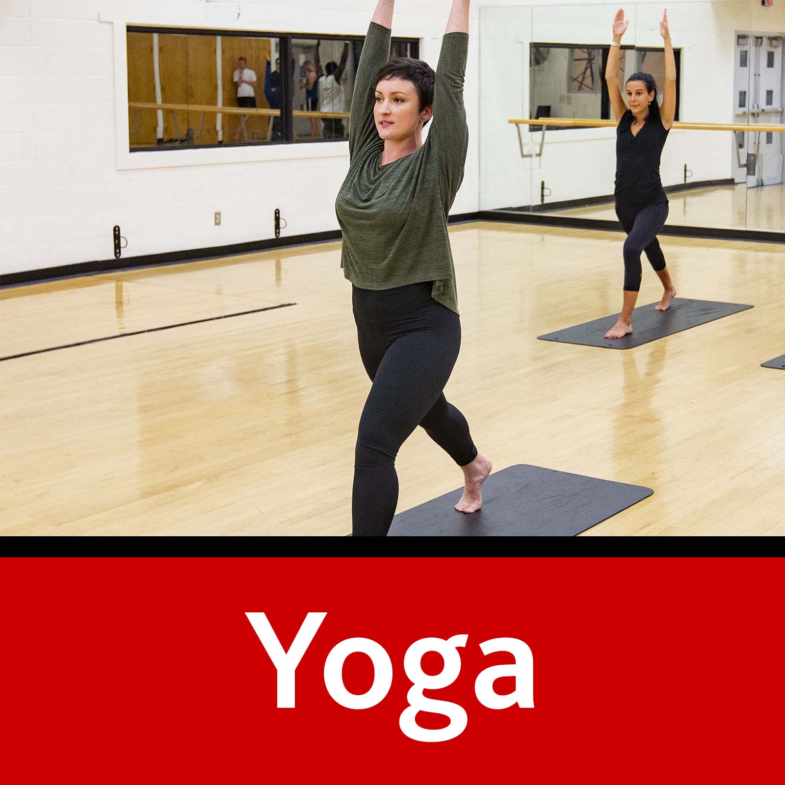 yoga pose advert