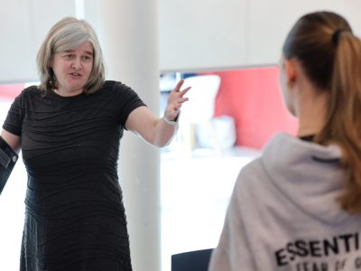 A Professor speaking to a student