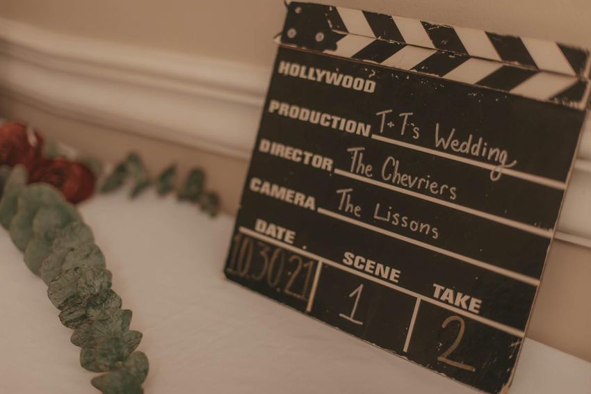 Teagan Chevrier and Tyrell Lisson on film board