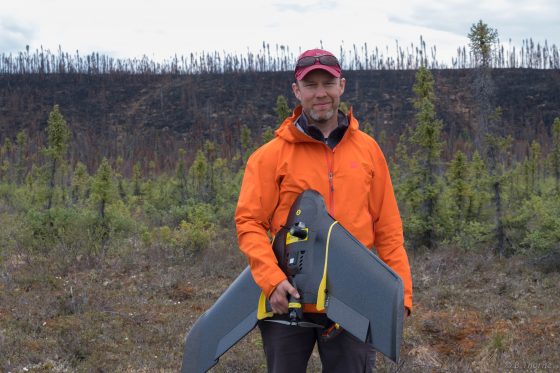 Kevin Turner working in the field 