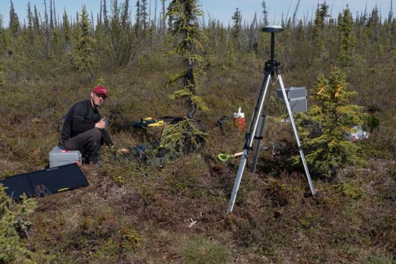 Kevin Turner doing fieldwork in the Yukon