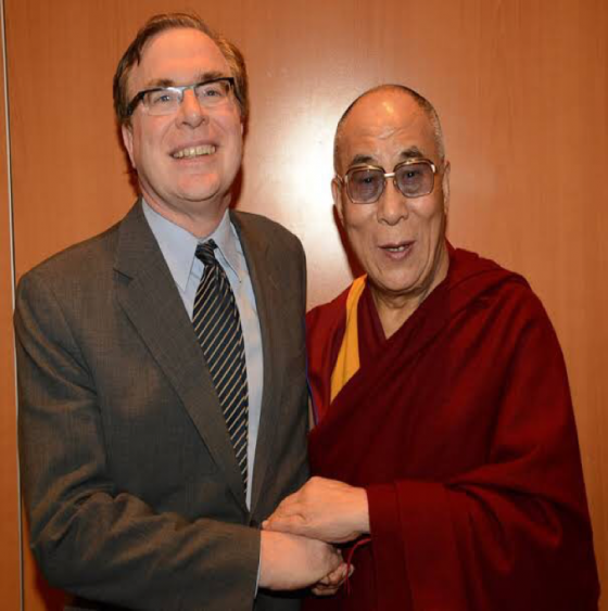 Charles Burton with the Dali Lama