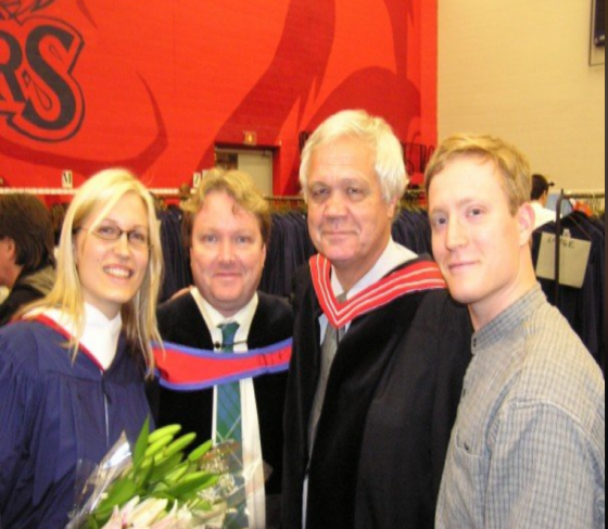 Juris Dreifelds with students