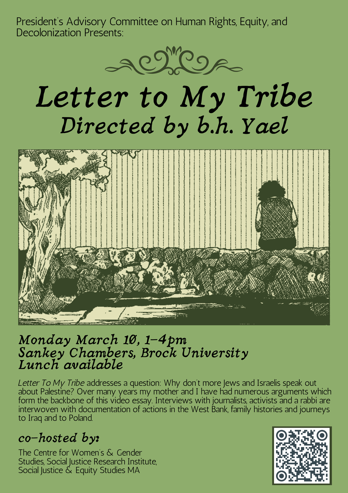 Poster for Letter to My Tribe, Directed by b.h. Yael on March 10, 2025