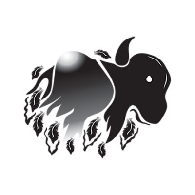original buffalo artwork by Lyn Trudeau for Dibaajimo Film Series