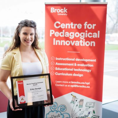 Erika Savage with TA Award
