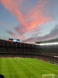 Soccer Stadium at sunset