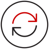 Arrows showing a circular motion