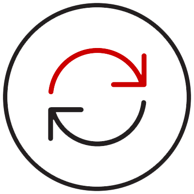 Arrows showing a circular motion