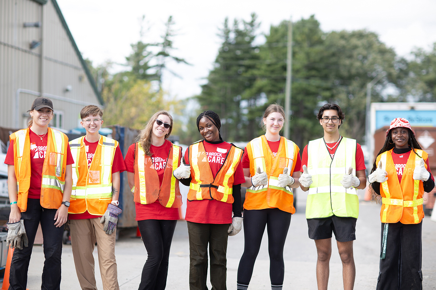 Brock Cares crew at Humane Society 2024
