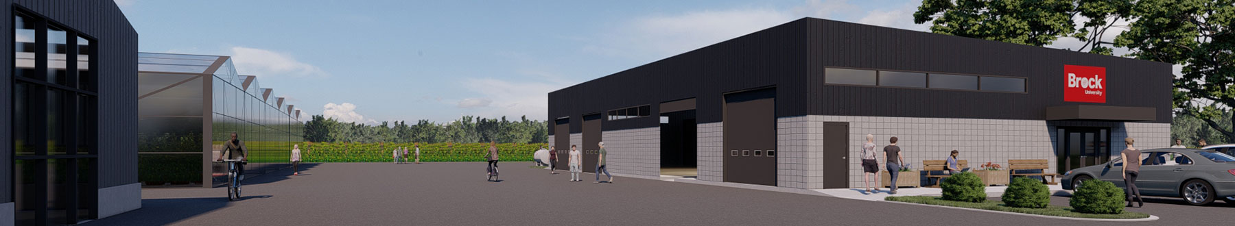 Architect rendering of the research vineyard