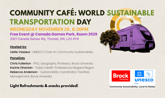 poster of a bus and text that says world sustainable transportation day